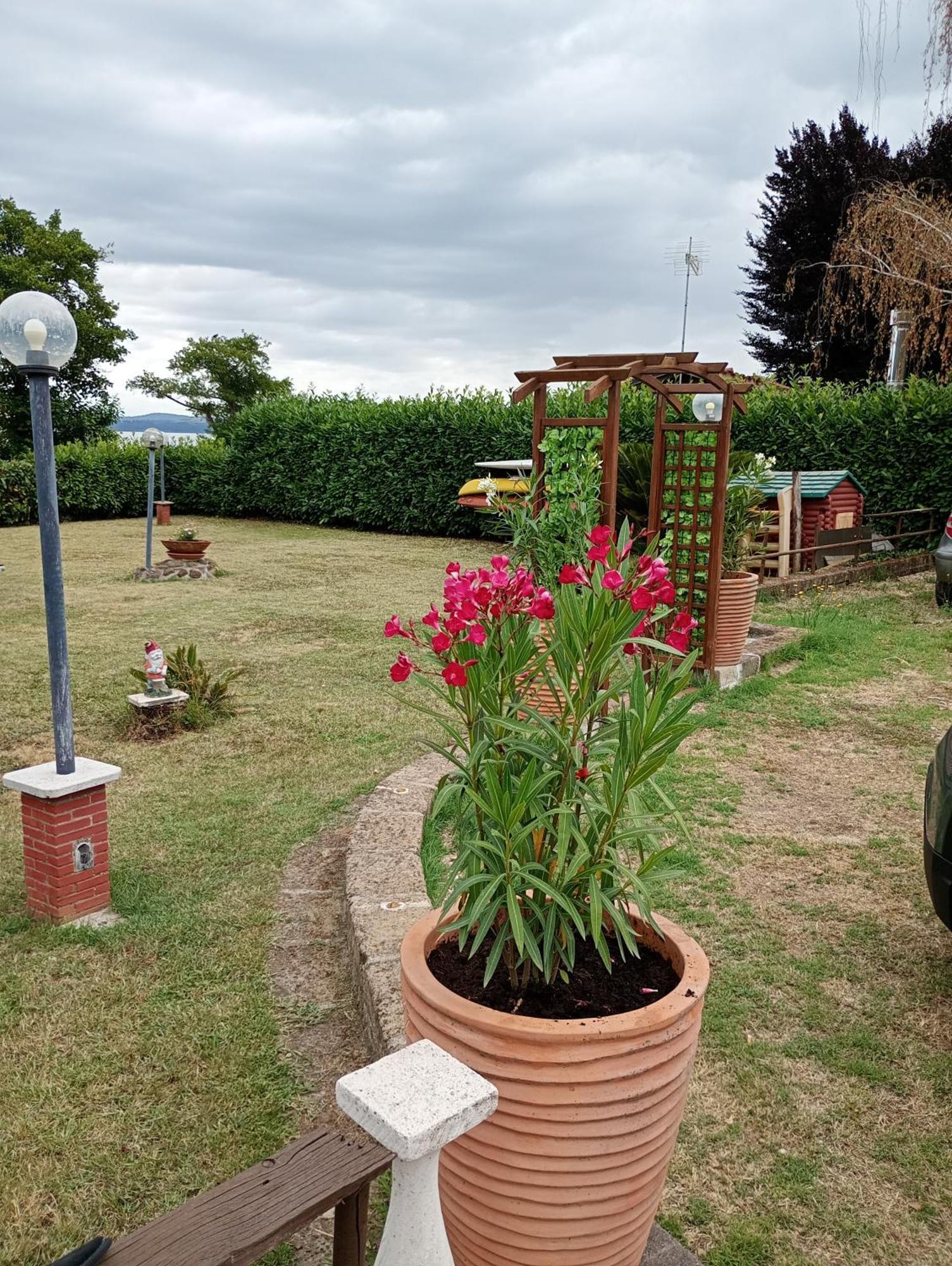 Independent Villa With Private Beach On The Lake Bracciano  Exterior foto